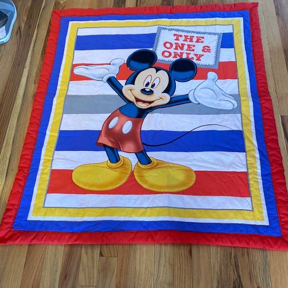 Disney Other The One And Only Mickey Mouse Baby Quilt Poshmark